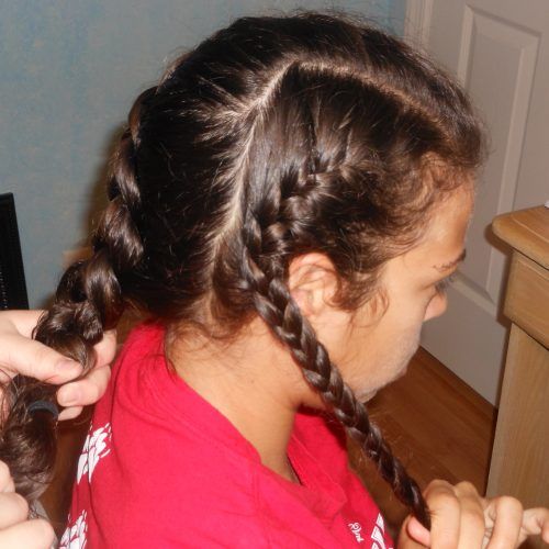 Diagonal Two French Braid Hairstyles (Photo 9 of 15)