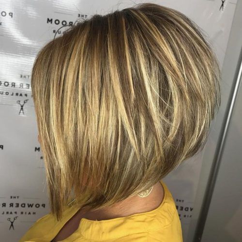 Stacked Blonde Balayage Pixie Hairstyles For Brunettes (Photo 12 of 20)