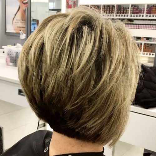 Two-Tone Stacked Pixie Bob Haircuts (Photo 9 of 20)