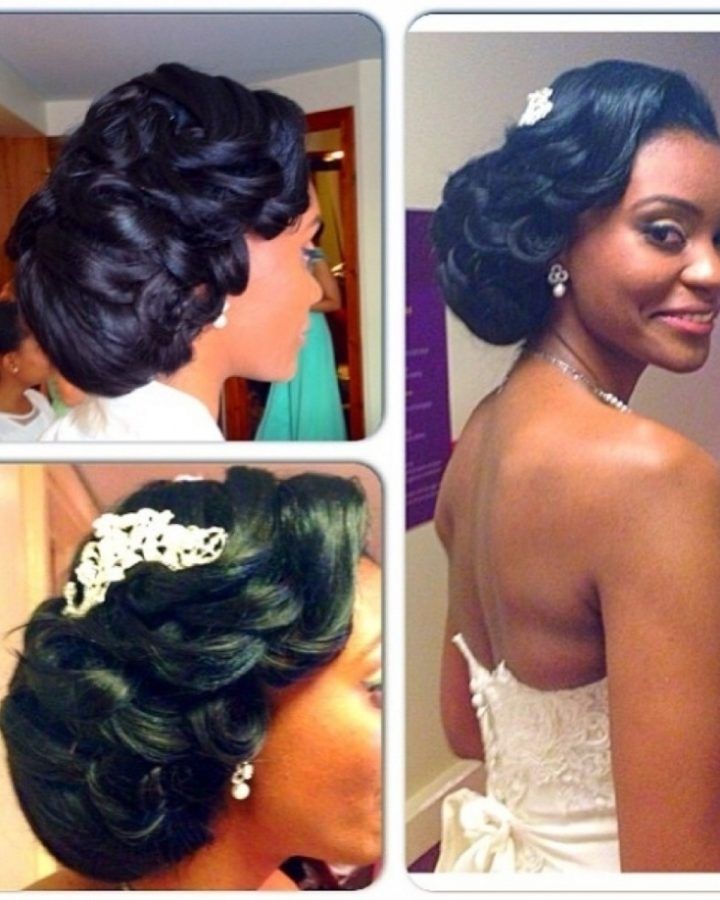 15 Inspirations Updo Hairstyles for Black Bridesmaids