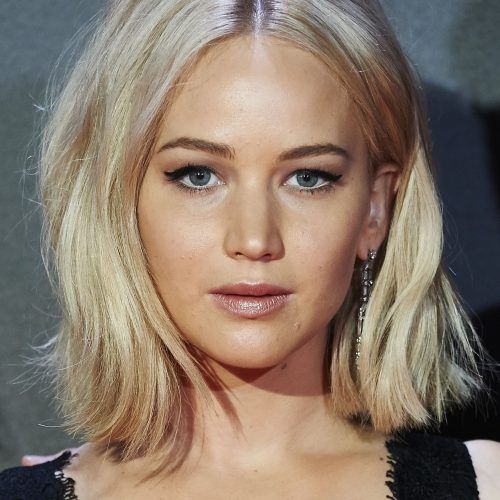 White Blunt Blonde Bob Hairstyles (Photo 6 of 20)