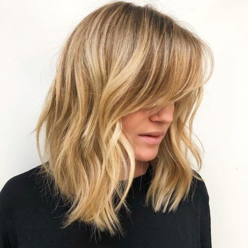 Golden-Bronde Bob Hairstyles With Piecey Layers (Photo 6 of 20)