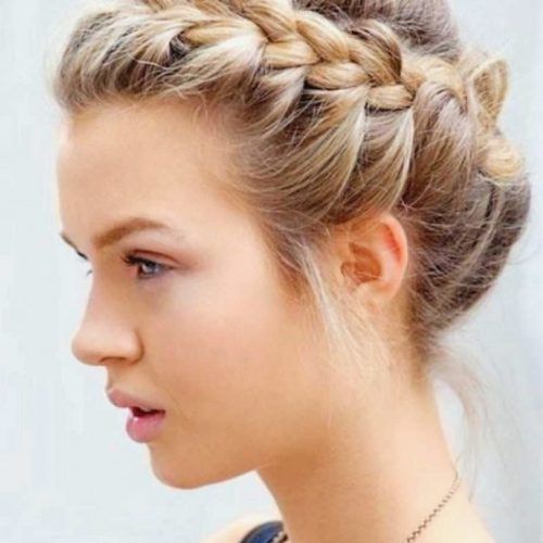 Braided Updo Hairstyles For Short Hair (Photo 8 of 15)