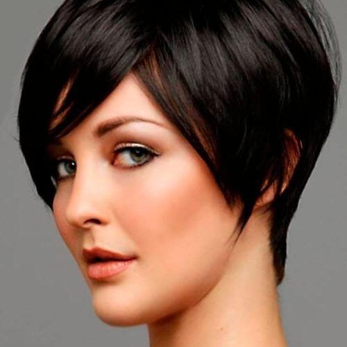 Short Hairstyles For Thick Hair And Long Face (Photo 9 of 15)