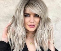 2024 Latest One Side Bangs Hairstyles with Feather Effect