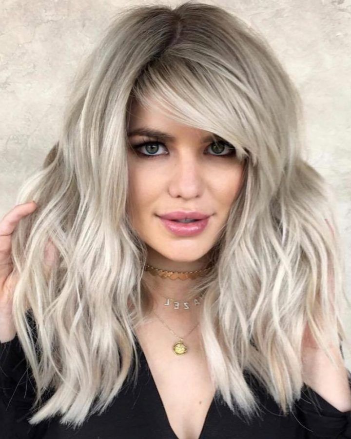 2024 Latest One Side Bangs Hairstyles with Feather Effect