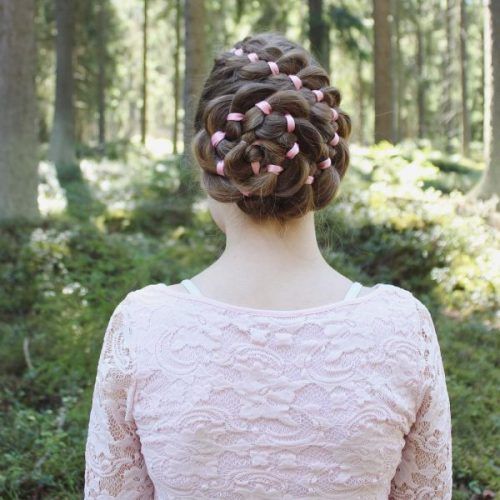 Rolled Roses Braids Hairstyles (Photo 20 of 20)