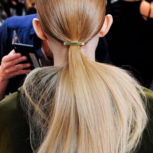 Bubbly Blonde Pony Hairstyles (Photo 14 of 20)