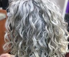 2024 Latest Silver Loose Curls Haircuts