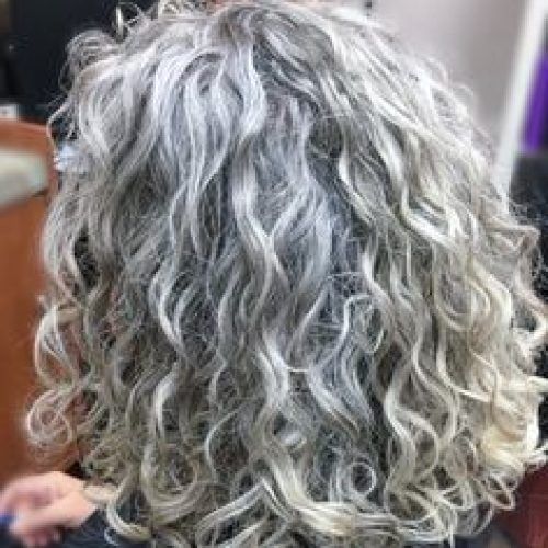 Silver Loose Curls Haircuts (Photo 1 of 20)
