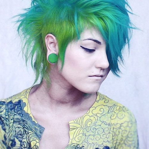 Blue Hair Mohawk Hairstyles (Photo 11 of 20)