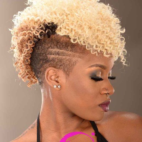 Blonde Curly Mohawk Hairstyles For Women (Photo 10 of 20)