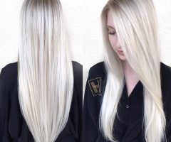 2024 Latest Platinum Layered Side Part Hairstyles