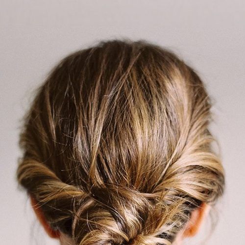Fancy Chignon Wedding Hairstyles For Lob Length Hair (Photo 14 of 20)