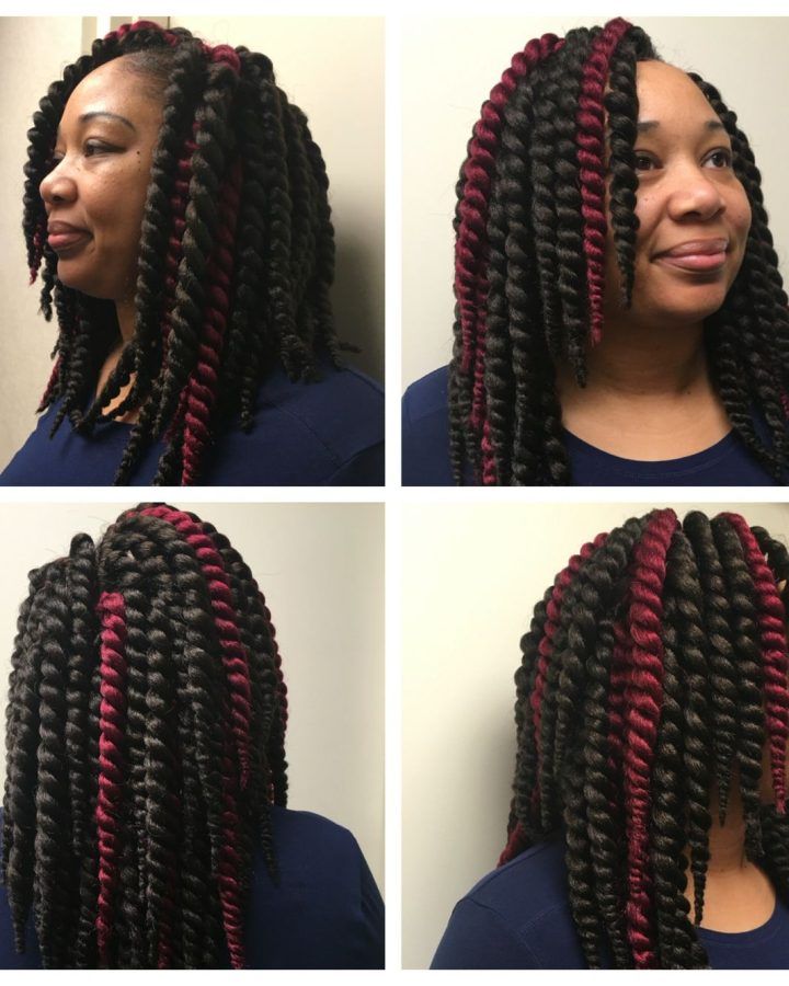 20 Best Ideas Two-tone Twists Hairstyles with Beads