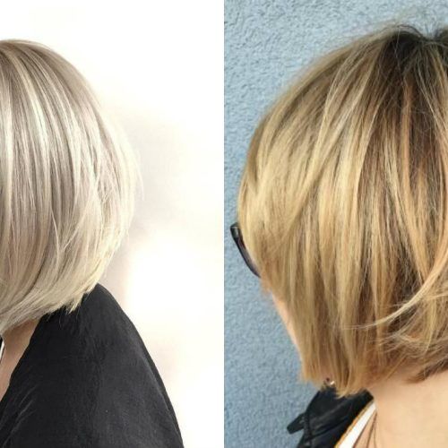 Brown And Blonde Graduated Bob Hairstyles (Photo 10 of 20)