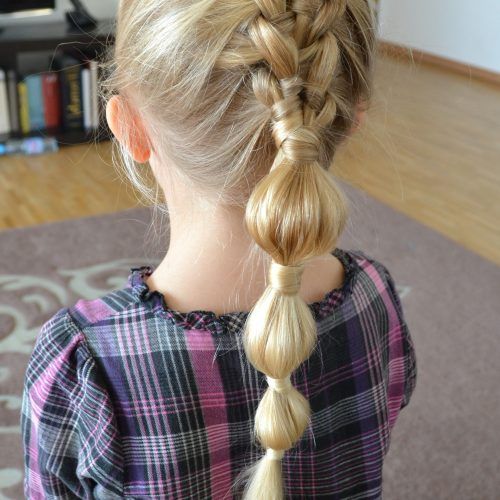 French Braid Ponytail Hairstyles With Bubbles (Photo 2 of 20)