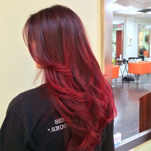 Long Hairstyles Red Ombre (Photo 2 of 15)