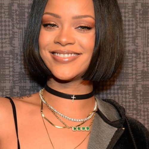 Rihanna Bob Hairstyles (Photo 8 of 15)