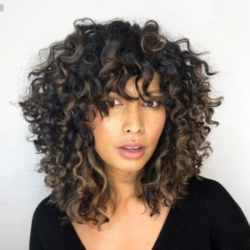 Layered Curly Medium Length Hairstyles (Photo 1 of 20)