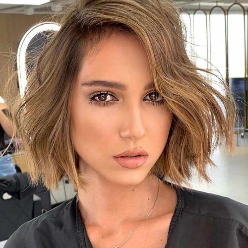 Messy Bob Hairstyles With A Deep Side Part (Photo 1 of 20)