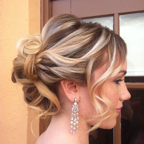 Tousled Asymmetrical Updo Wedding Hairstyles (Photo 3 of 20)