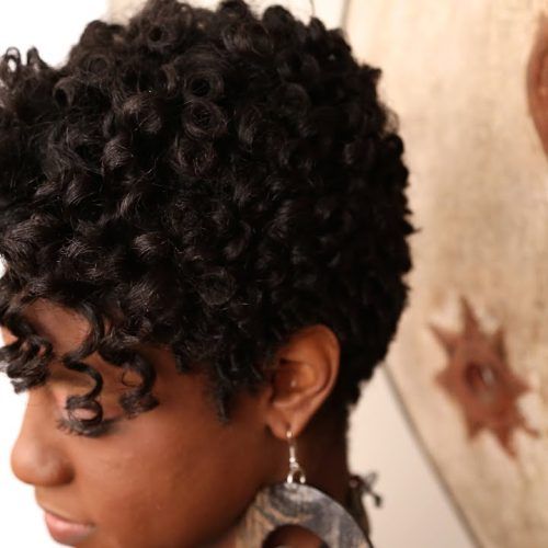Curly Black Tapered Pixie Hairstyles (Photo 5 of 20)