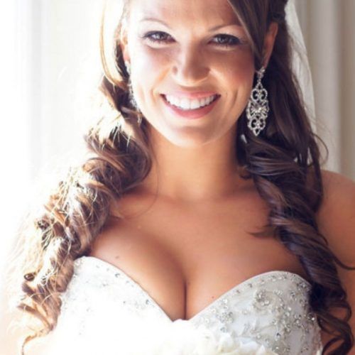 Half Up Half Down With Veil Wedding Hairstyles (Photo 12 of 15)
