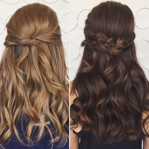 Dimensional Waves In Half Up Wedding Hairstyles (Photo 9 of 20)