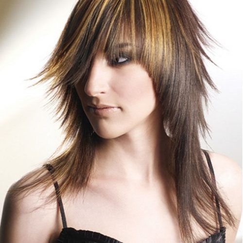 Long Choppy Layers And Wispy Bangs Hairstyles (Photo 11 of 20)