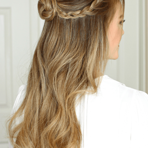 Braided Half-Up Knot Hairstyles (Photo 6 of 20)