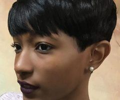 20 Best Choppy Asymmetrical Black Pixie Hairstyles