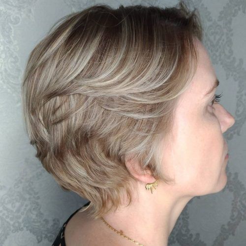 Choppy Medium Hairstyles For Older Women (Photo 10 of 20)