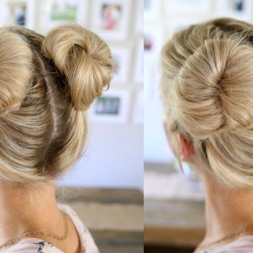 Double Mini Buns Updo Hairstyles (Photo 2 of 20)