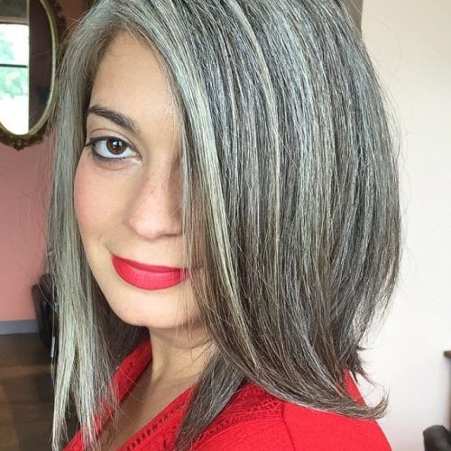 Medium Hairstyles For Grey Haired Woman (Photo 9 of 20)