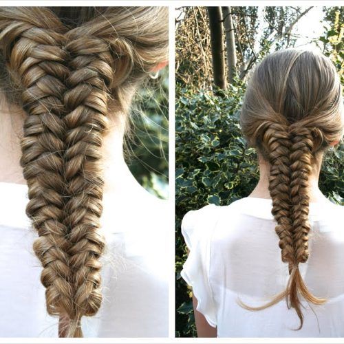 Mermaid Braid Hairstyles With A Fishtail (Photo 12 of 20)