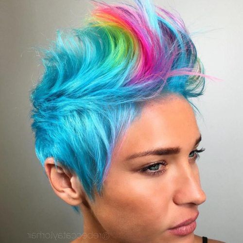 Mohawk Hairstyles With Vibrant Hues (Photo 2 of 20)