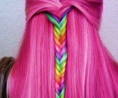 20 Best Ideas Pastel Rainbow-colored Curls Hairstyles