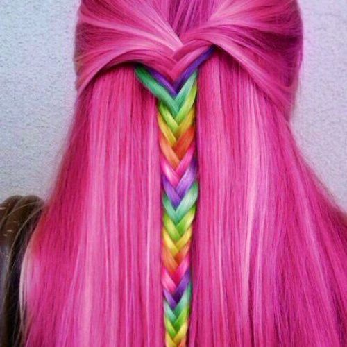 Pastel Rainbow-Colored Curls Hairstyles (Photo 1 of 20)