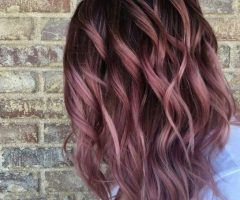 20 Best Collection of Raspberry Gold Sombre Haircuts