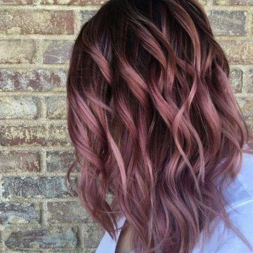Raspberry Gold Sombre Haircuts (Photo 1 of 20)