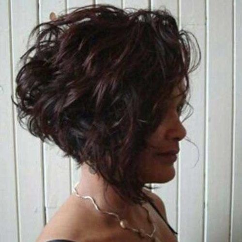 Short Curly Inverted Bob Hairstyles (Photo 1 of 15)