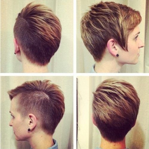 Short Women Hairstyles With Shaved Sides (Photo 14 of 20)