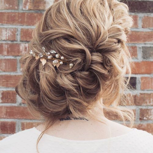 Side Bun Prom Hairstyles With Jewelled Barrettes (Photo 9 of 20)