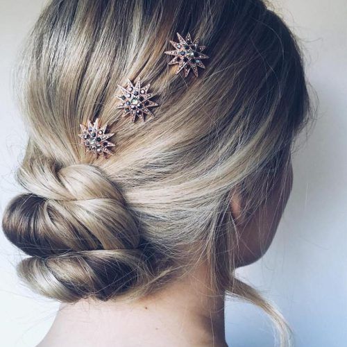 Twisted Low Bun Hairstyles For Wedding (Photo 3 of 20)