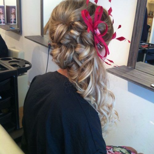 Wedding Guest Hairstyles For Long Hair With Fascinator (Photo 4 of 15)