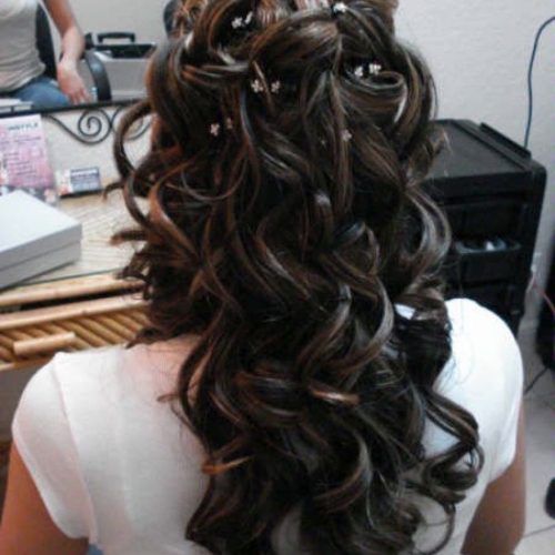 Wedding Hairstyles For Long Dark Hair (Photo 8 of 15)