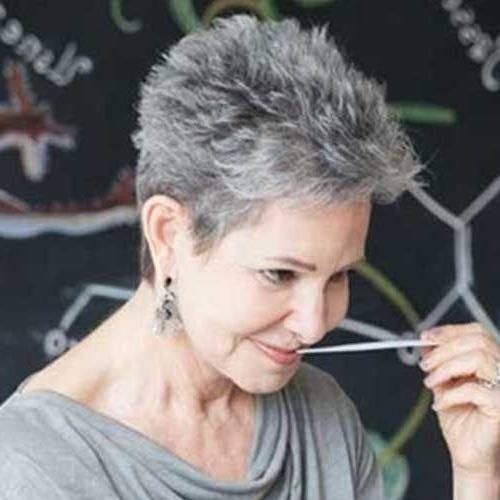 Short Pixie Haircuts For Gray Hair (Photo 20 of 20)