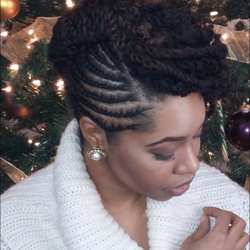 Updo Twist Hairstyles For Natural Hair (Photo 14 of 15)