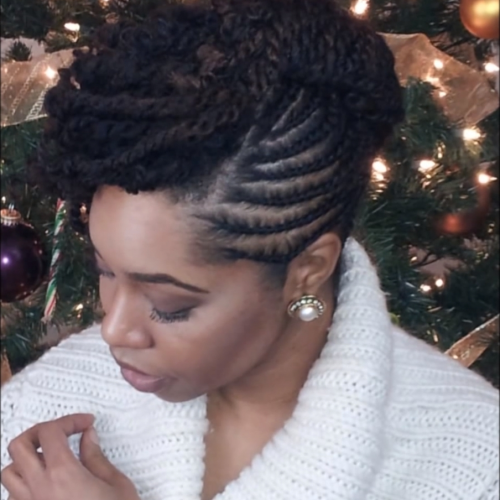 Twisted Updo Natural Hairstyles (Photo 8 of 15)